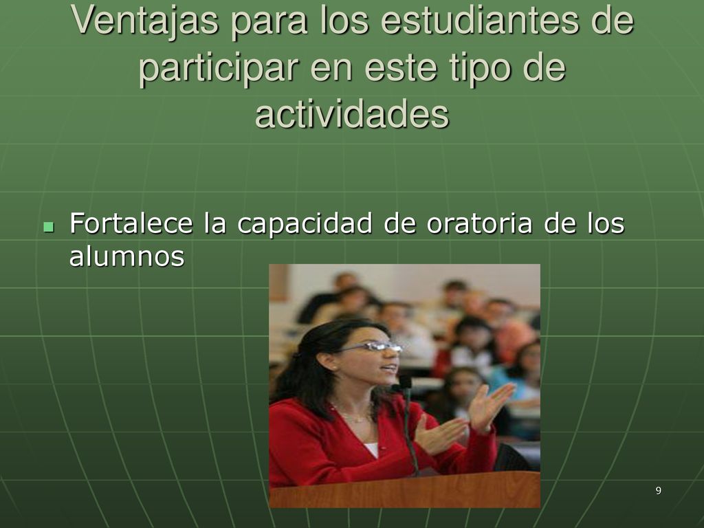 Ventajas para los estudiantes de participar en este tipo de actividades