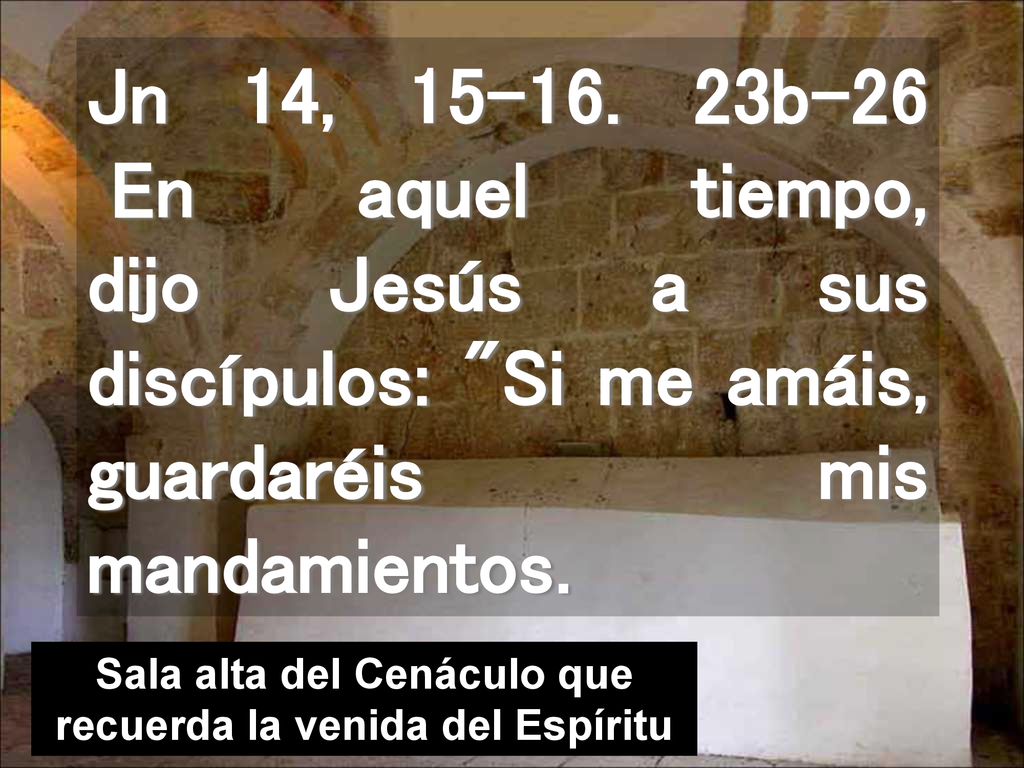 Sala alta del Cenáculo que recuerda la venida del Espíritu