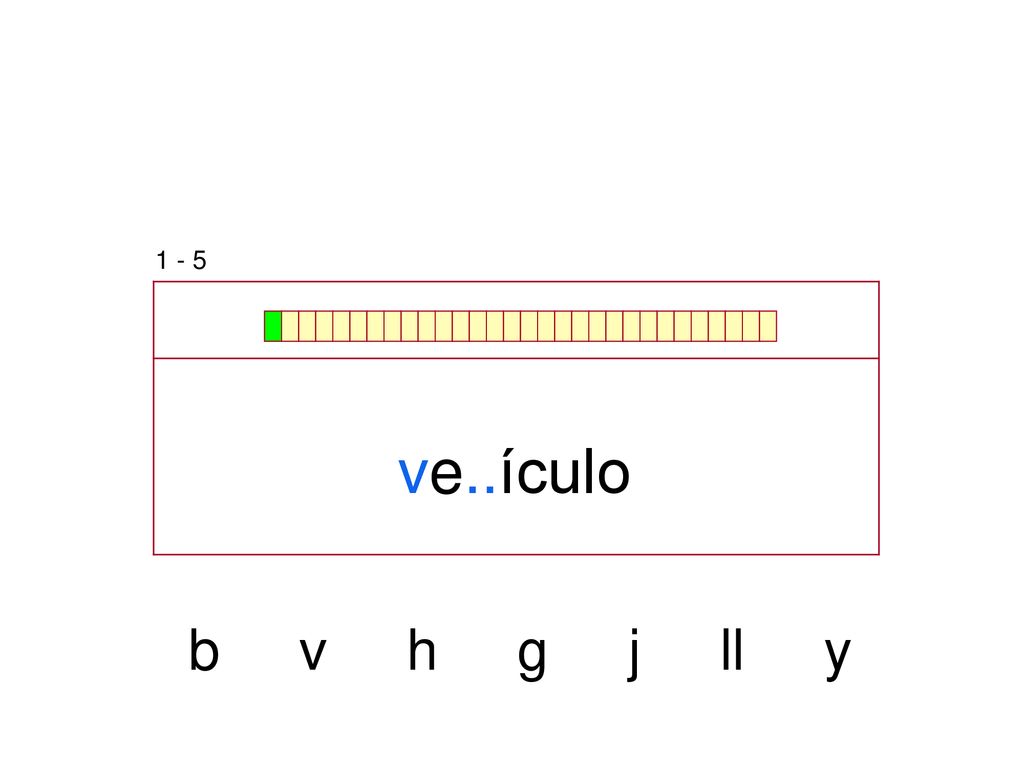 1 - 5 ve..ículo b v h g j ll y