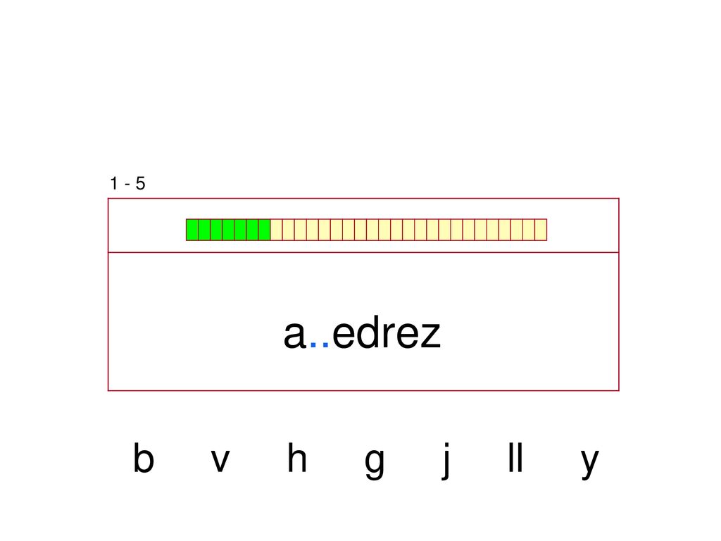 1 - 5 a..edrez b v h g j ll y