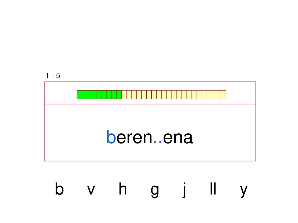 1 - 5 beren..ena b v h g j ll y