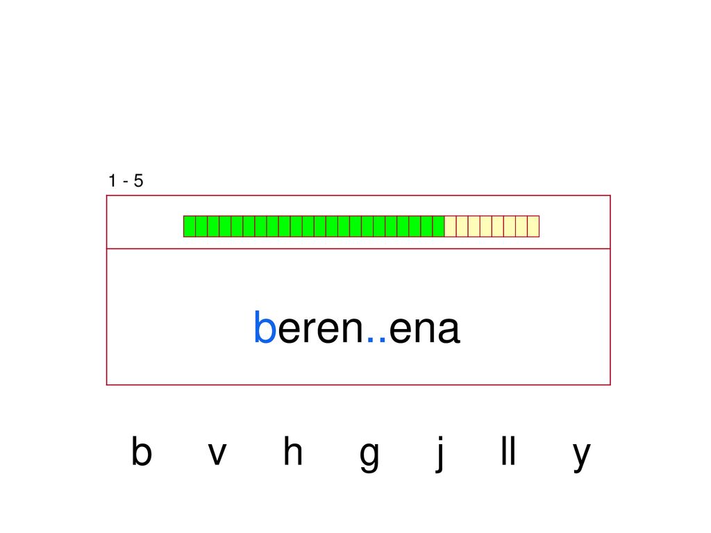 1 - 5 beren..ena b v h g j ll y