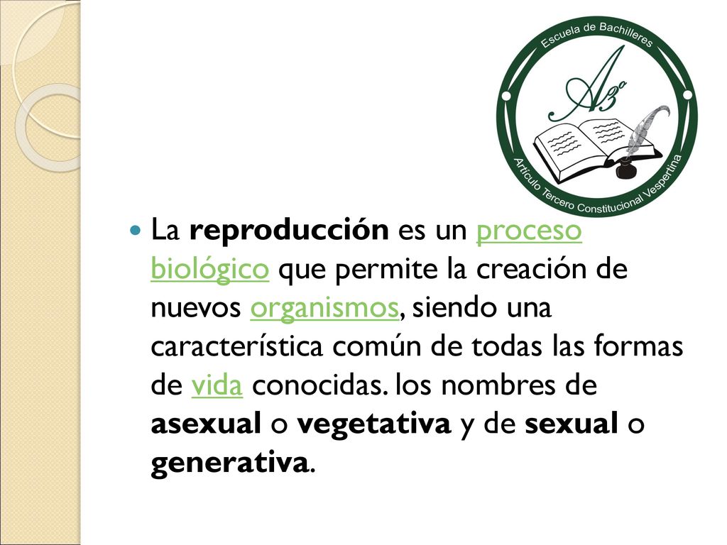 La reproducción es un proceso biológico que permite la creación de nuevos organismos, siendo una característica común de todas las formas de vida conocidas.