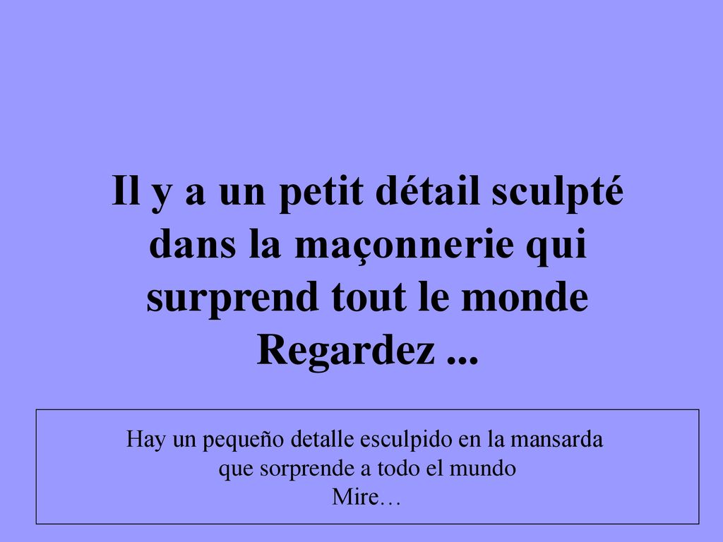 Il y a un petit détail sculpté dans la maçonnerie qui surprend tout le monde Regardez ...