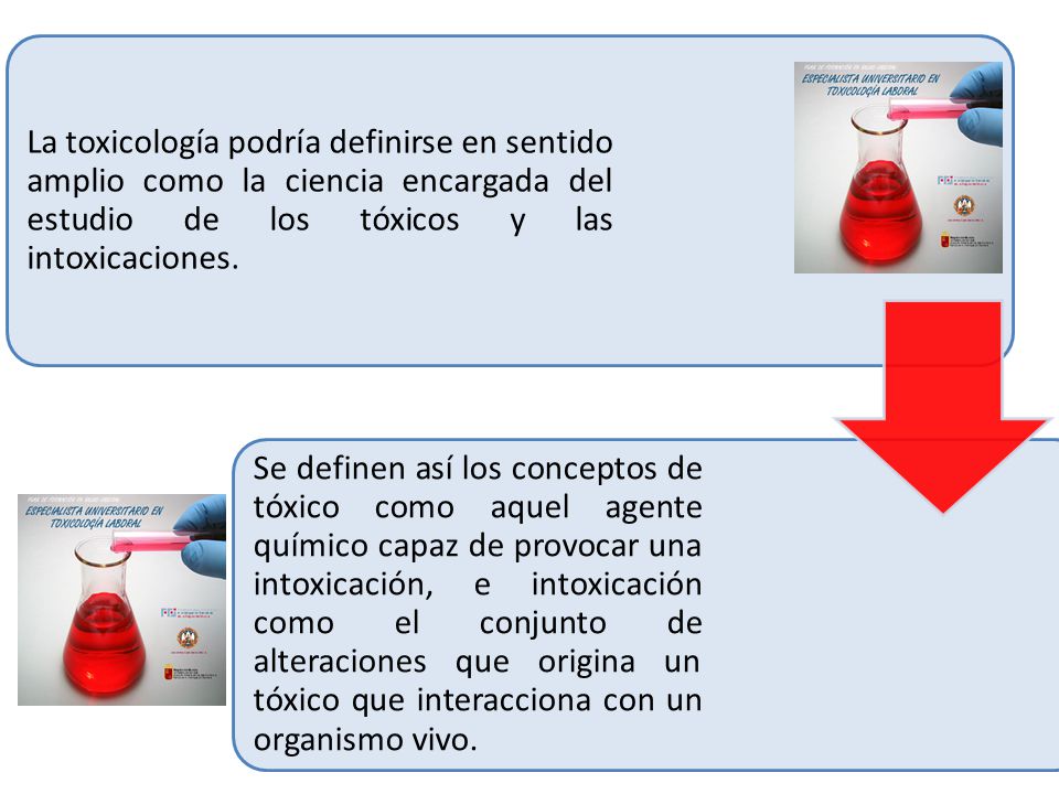 La toxicología podría definirse en sentido amplio como la ciencia encargada del estudio de los tóxicos y las intoxicaciones.
