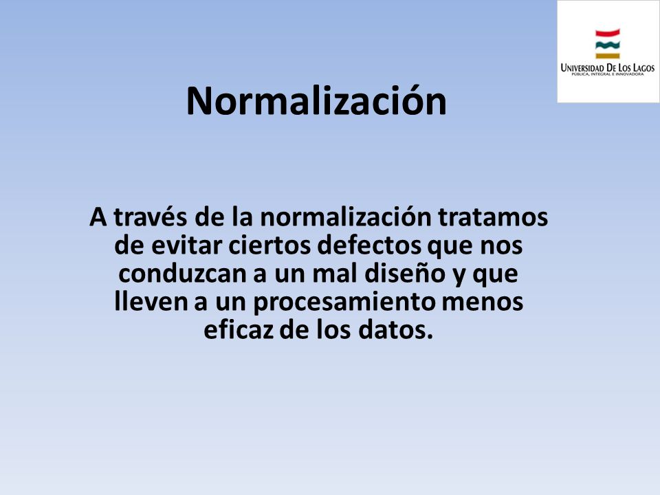 Normalización