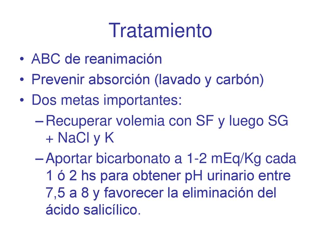 Tratamiento ABC de reanimación Prevenir absorción (lavado y carbón)