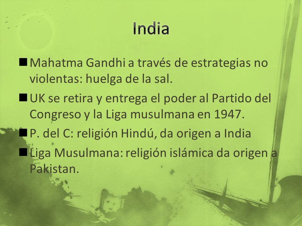 India Mahatma Gandhi a través de estrategias no violentas: huelga de la sal.
