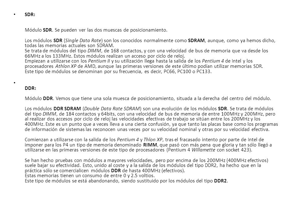 SDR: Módulo SDR. Se pueden ver las dos muescas de posicionamiento