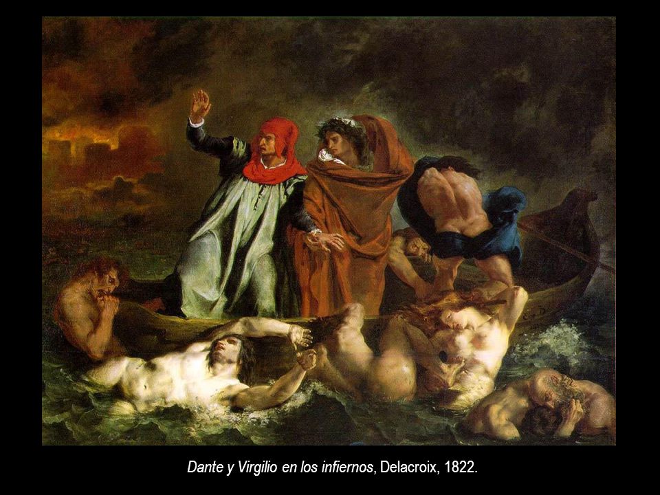Dante y Virgilio en los infiernos, Delacroix, 1822.