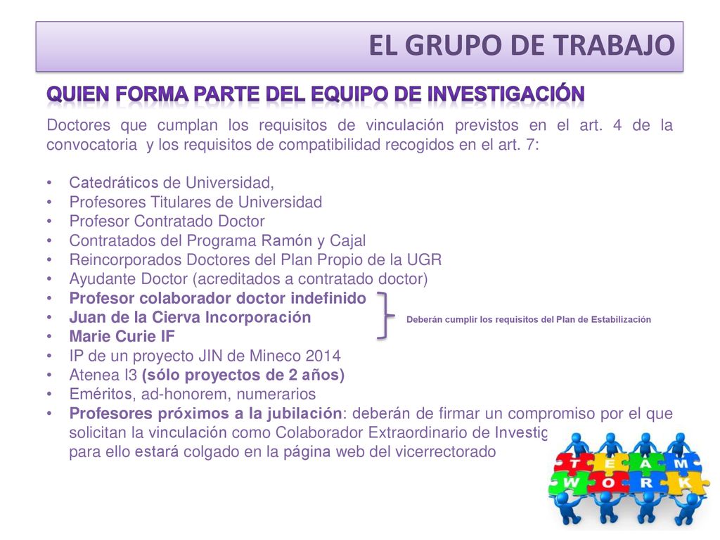 EL GRUPO DE TRABAJO Quien FORMA PARTE DEL EQUIPO DE INVESTIGACIÓN