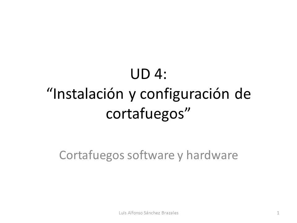 UD 4: Instalación y configuración de cortafuegos