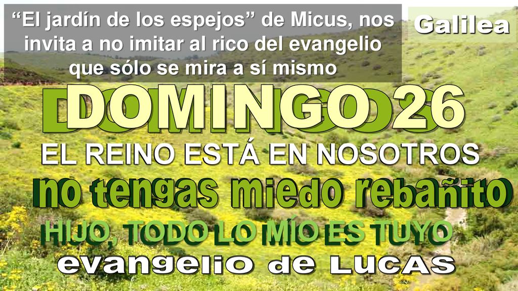 EL REINO ESTÁ EN NOSOTROS EL REINO ESTÁ EN NOSOTROS