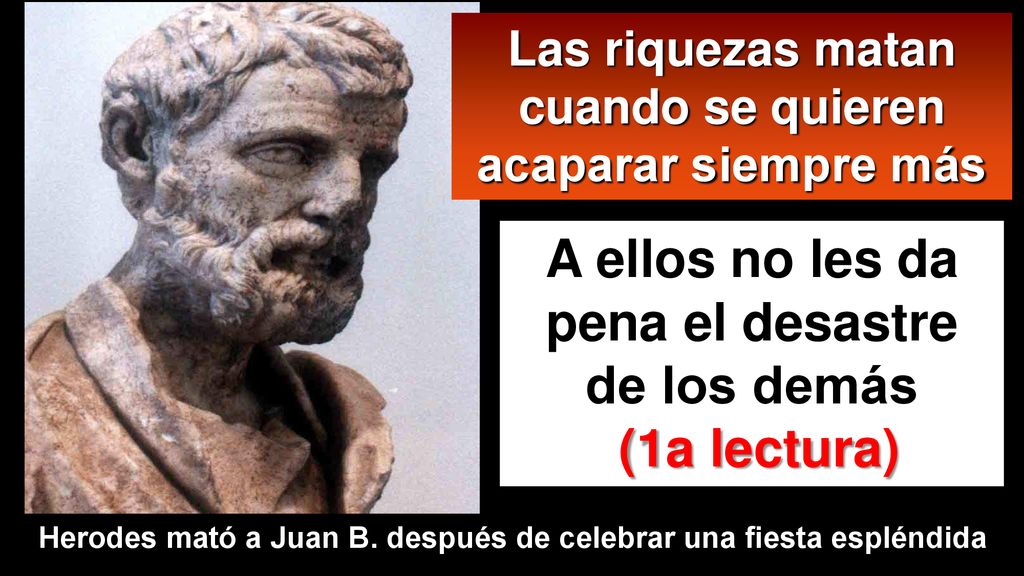 A ellos no les da pena el desastre de los demás (1a lectura)
