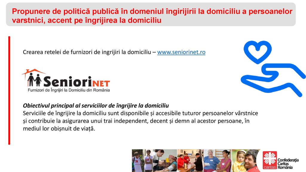 Propunere de politică publică în domeniul îngirijirii la domiciliu a persoanelor varstnici, accent pe îngrijirea la domiciliu