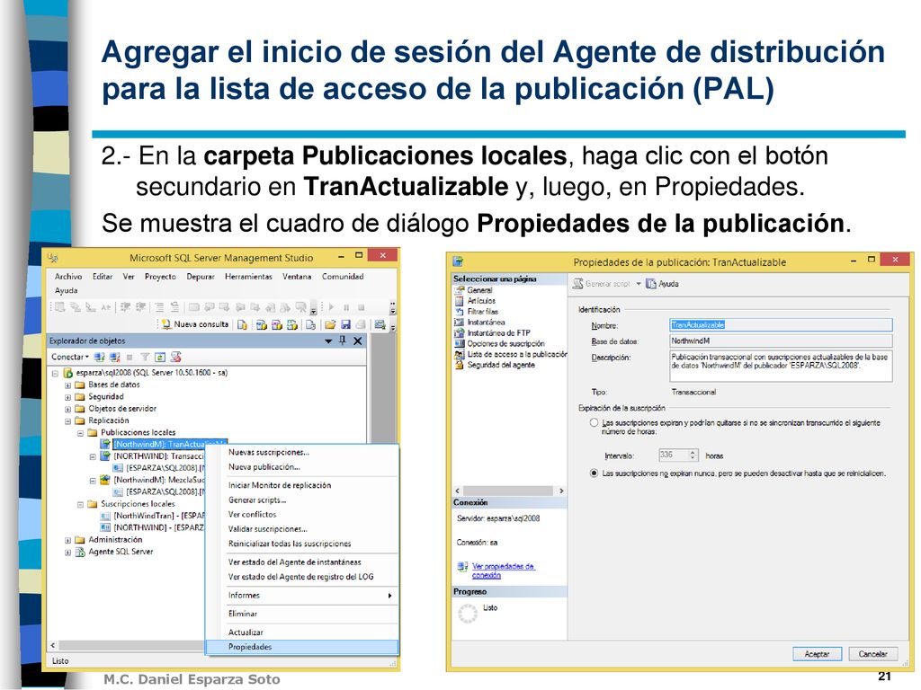 Agregar el inicio de sesión del Agente de distribución para la lista de acceso de la publicación (PAL)