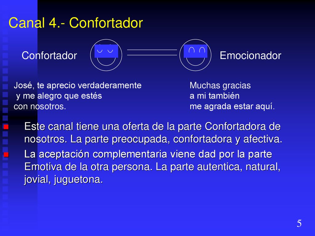Canal 4.- Confortador Confortador Emocionador