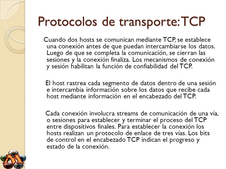 Protocolos de transporte: TCP