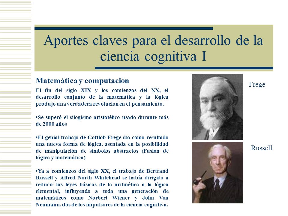 Aportes claves para el desarrollo de la ciencia cognitiva I