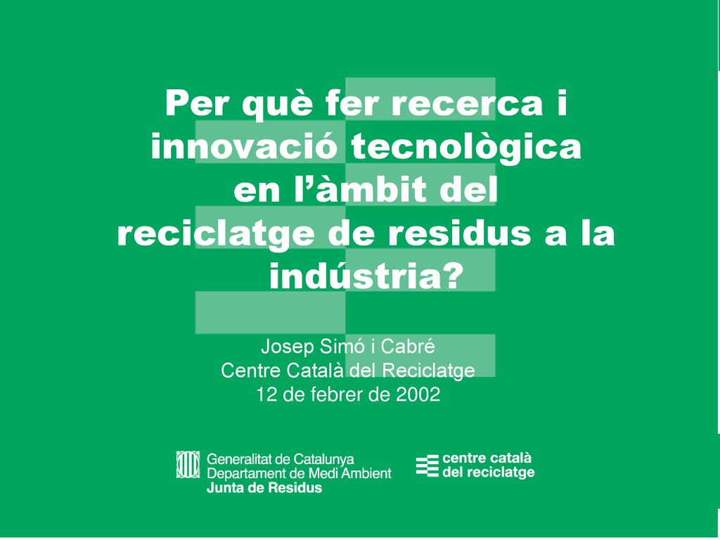 Per què fer recerca i innovació tecnològica en l’àmbit del
