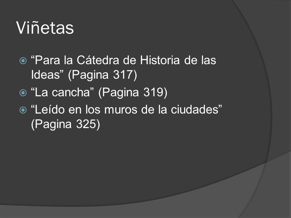 Viñetas Para la Cátedra de Historia de las Ideas (Pagina 317)