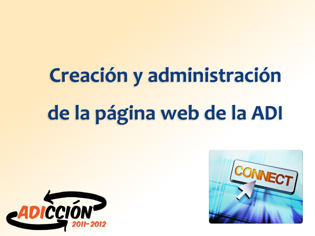 Creación y administración de la página web de la ADI
