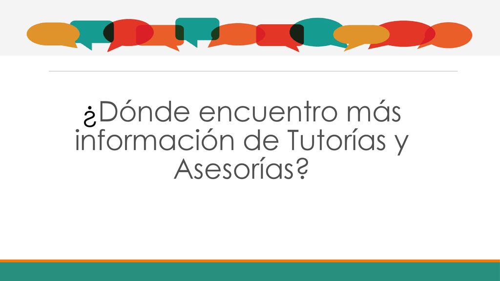 ¿Dónde encuentro más información de Tutorías y Asesorías