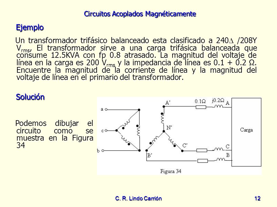 Podemos dibujar el circuito como se muestra en la Figura 34