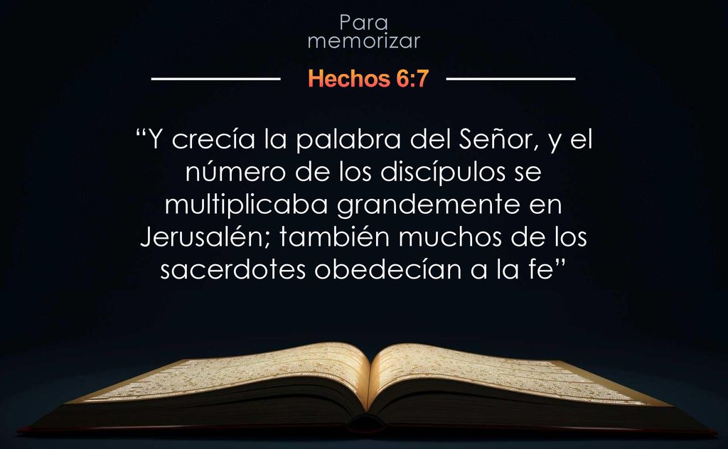 Y crecía la palabra del Señor, y el número de los discípulos se multiplicaba grandemente en Jerusalén; también muchos de los sacerdotes obedecían a la fe