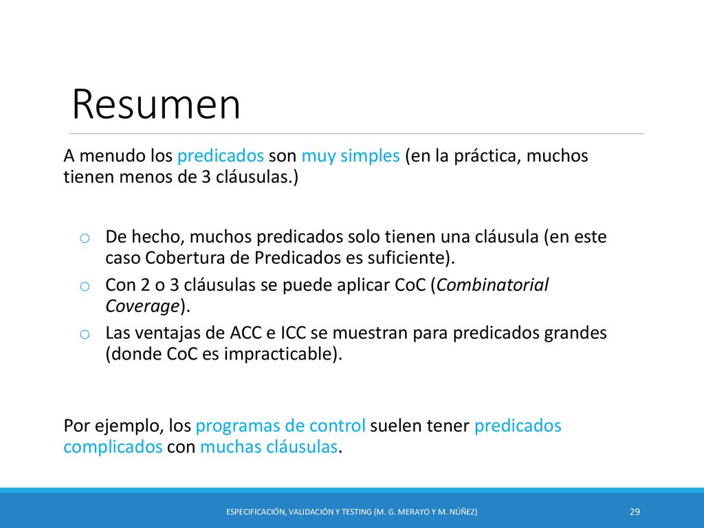 Especificación, Validación y Testing (M. G. Merayo y M. Núñez)