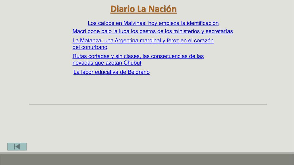 Diario La Nación Los caídos en Malvinas: hoy empieza la identificación