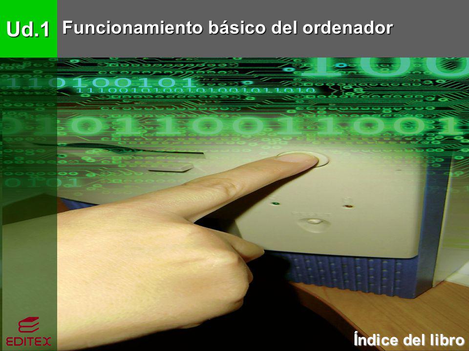 Ud.1 Funcionamiento básico del ordenador Índice del libro