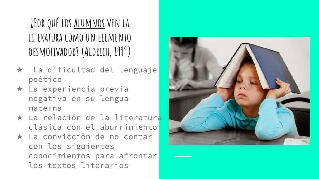¿Por qué los alumnos ven la literatura como un elemento desmotivador