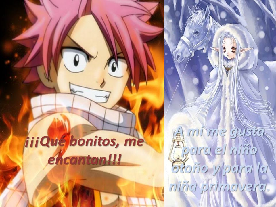 A mí me gusta para el niño otoño y para la niña primavera.