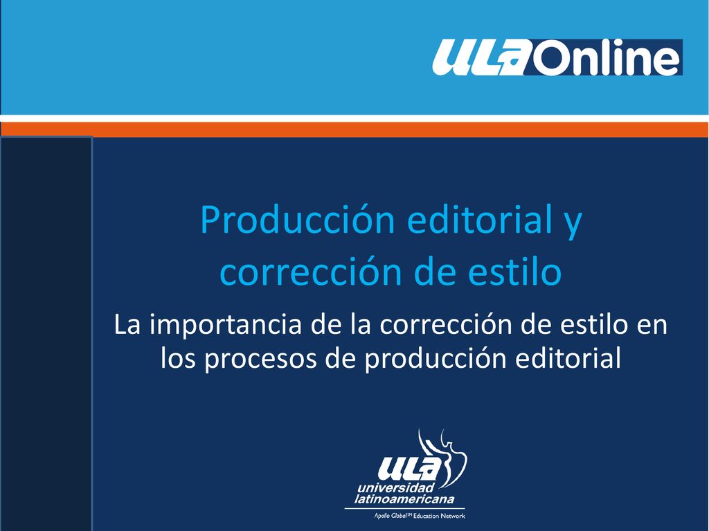 Producción editorial y corrección de estilo