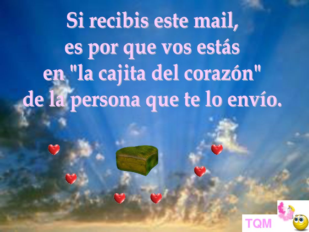 en la cajita del corazón de la persona que te lo envío.