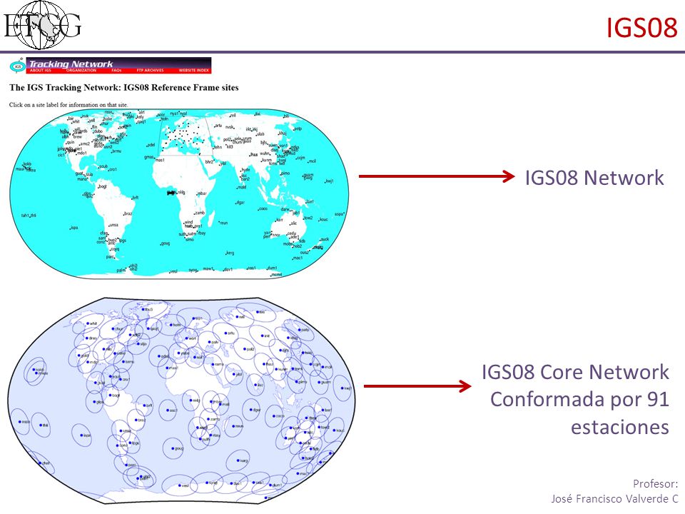 IGS08 IGS08 Network IGS08 Core Network Conformada por 91 estaciones