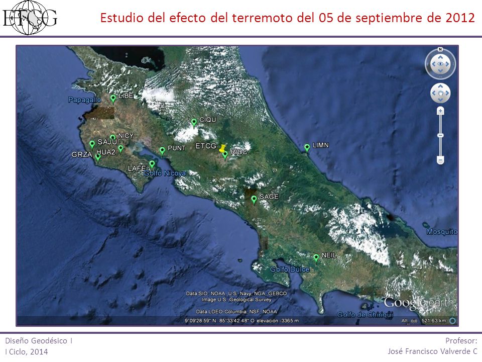 Estudio del efecto del terremoto del 05 de septiembre de 2012