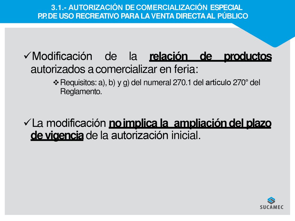Modificación de la relación de productos