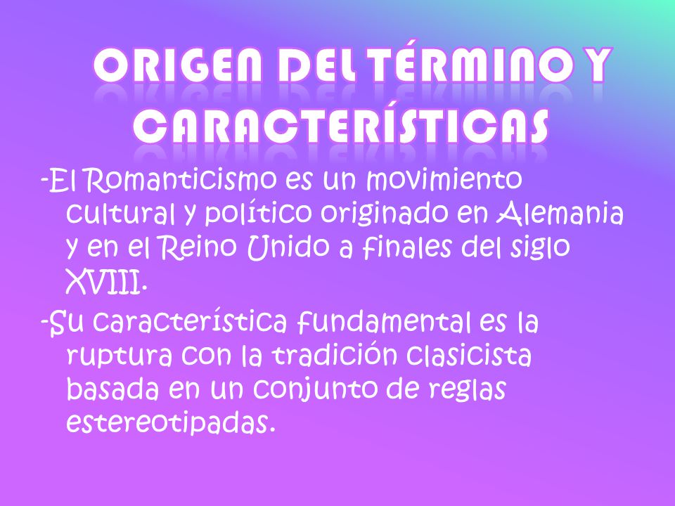 Origen del término y características