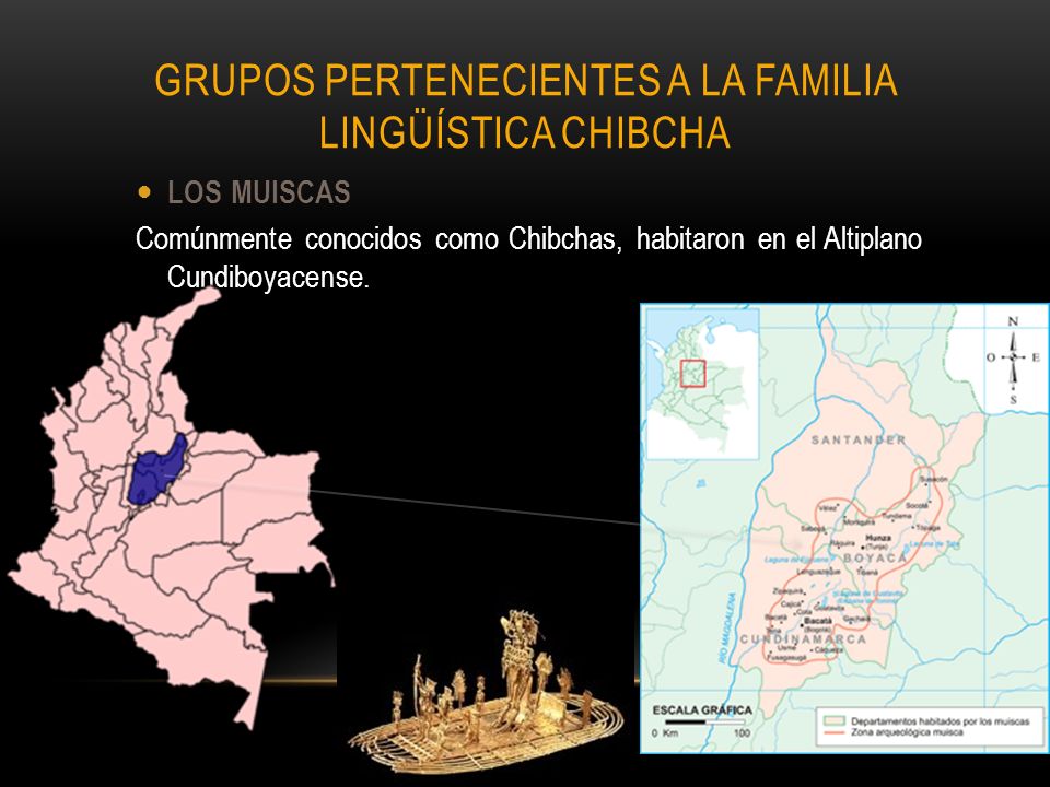 Grupos pertenecientes a la familia lingüística CHIBCHA