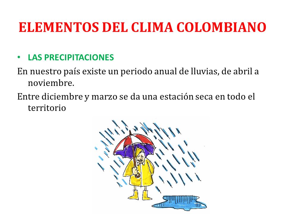 ELEMENTOS DEL CLIMA COLOMBIANO