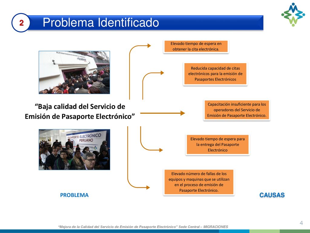 Baja calidad del Servicio de Emisión de Pasaporte Electrónico