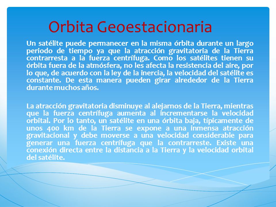 Orbita Geoestacionaria