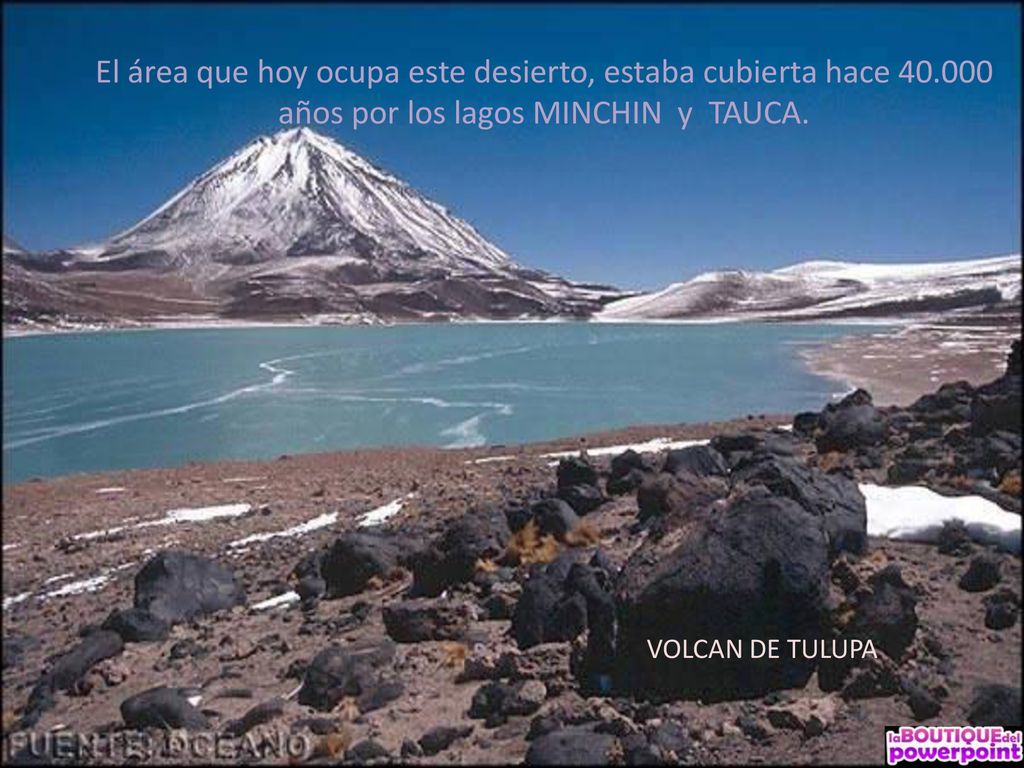 El área que hoy ocupa este desierto, estaba cubierta hace 40