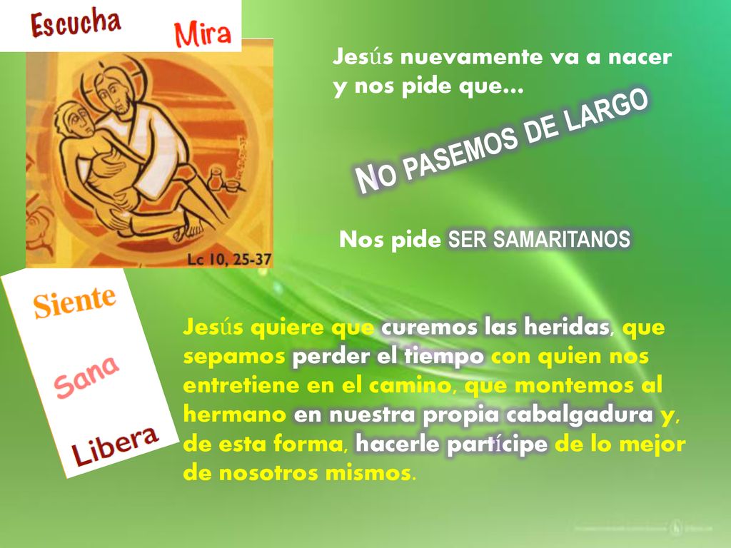 No pasemos de largo Jesús nuevamente va a nacer y nos pide que…
