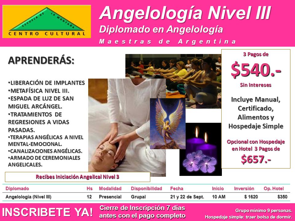 Angelología Nivel III APRENDERÁS: INSCRIBETE YA!