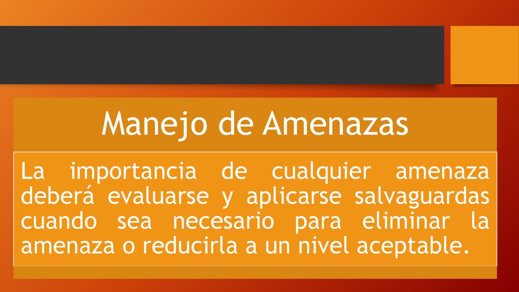 Manejo de Amenazas