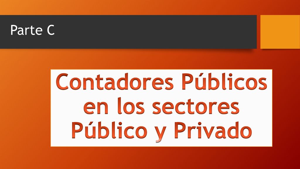 Contadores Públicos en los sectores Público y Privado