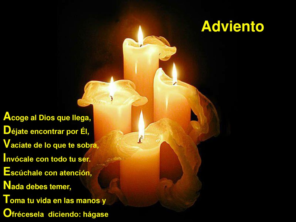 Adviento Acoge al Dios que llega, Déjate encontrar por Él,